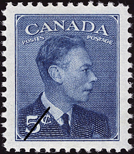 Timbre de 1949 - Roi Georges VI - Timbre du Canada