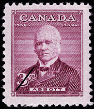 Timbre de 1952 - Abbott - Timbre du Canada