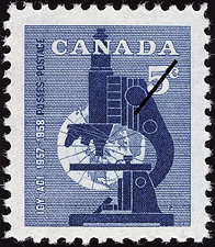 Timbre de 1958 - Année géophysique internationale - Timbre du Canada