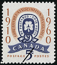 Timbre de 1960 - Association des Guides - Timbre du Canada