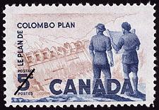 Timbre de 1961 - Le plan de Colombo - Timbre du Canada