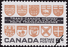 Timbre de 1962 - Route transcanadienne - Timbre du Canada
