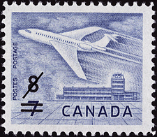 Timbre de 1964 - Avion à réaction - Timbre du Canada