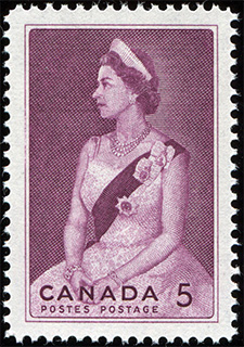 Timbre de 1964 - Visite Royale - Timbre du Canada