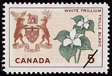 Timbre de 1964 - Trille blanc, Ontario - Timbre du Canada