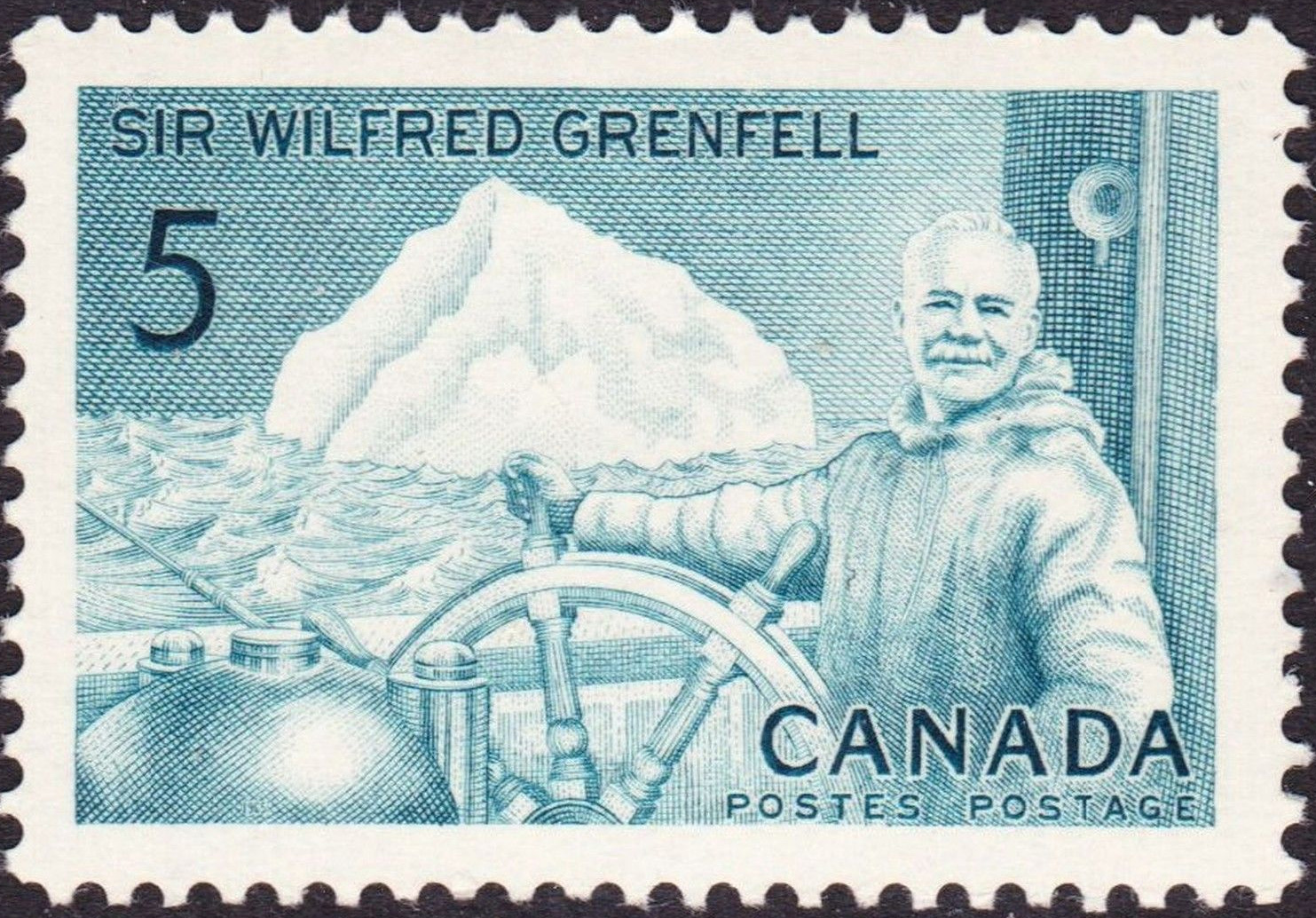 Stampsandcanada Wilfred Grenfell 5 Cents 1965 Stamps Of Canada Price Guide And Value