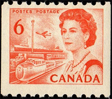 Timbre de 1968 - Reine Elizabeth II - Timbre du Canada