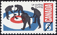 Timbre de 1969 - Le curling  - Timbre du Canada