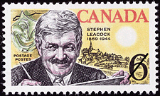 Timbre de 1969 - Stephen Leacock, 1869-1944 - Timbre du Canada