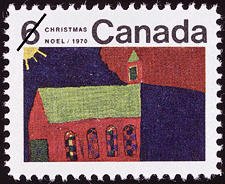 Timbre de 1970 - Église - Timbre du Canada