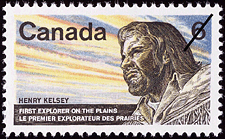 Timbre de 1970 - Henry Kelsey, Le premier explorateur des prairies - Timbre du Canada