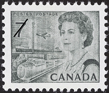 Timbre de 1971 - Reine Elizabeth II - Timbre du Canada