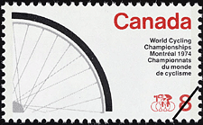 Championnats du monde de cyclisme, Montréal, 1974 1974 - Timbre du Canada