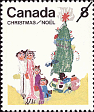 Timbre de 1975 - La Famille - Timbre du Canada