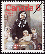 Timbre de 1975 - Marguerite Bourgeoys, 1620-1700 - Timbre du Canada