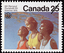Timbre de 1976 - La cérémonie de la victoire - Timbre du Canada