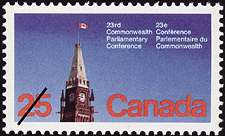 Timbre de 1977 - 23<sup>e</sup> Conférence parlementaire du Commonwealth - Timbre du Canada