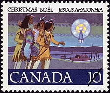 Timbre de 1977 - Les chasseurs - Timbre du Canada
