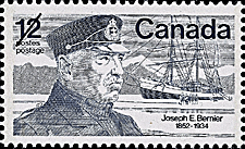 Timbre de 1977 - Joseph-Elzéar Bernier, 1852-1934 - Timbre du Canada