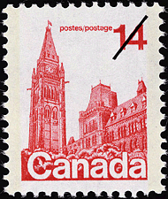 Timbre de 1978 - Édifices du Parlement - Timbre du Canada