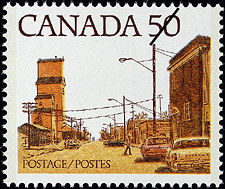 Timbre de 1978 - Scène de rue des Prairies - Timbre du Canada