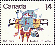 Timbre de 1978 - Femme à pied - Timbre du Canada