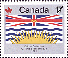 Timbre de 1979 - Colombie-Britannique, 1871 - Timbre du Canada