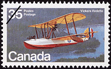 Timbre de 1979 - Vickers Vedette - Timbre du Canada