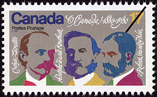 Timbre de 1980 - Calixa Lavallée, Adolphe-Basile Routhier, Robert Stanley Weir - Timbre du Canada