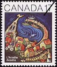 L'Acadie  1981 - Timbre du Canada