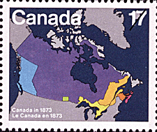 Timbre de 1981 - Le Canada en 1873 - Timbre du Canada