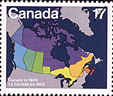 Timbre de 1981 - Le Canada en 1905 - Timbre du Canada