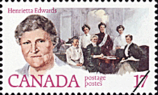 Timbre de 1981 - Henrietta Edwards - Timbre du Canada