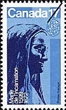 Timbre de 1981 - Marie de l'Incarnation, 1599-1672 - Timbre du Canada