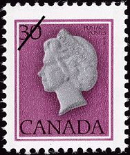 Timbre de 1982 - Reine Elizabeth II - Timbre du Canada