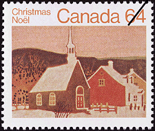 Timbre de 1983 - Chapelle à la campagne - Timbre du Canada