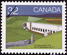 Timbre de 1983 - Le fort Beauséjour (N.-B.) - Timbre du Canada