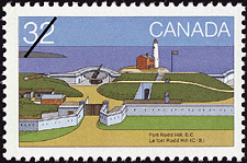 Timbre de 1983 - Le fort Rodd Hill (C.-B.)  - Timbre du Canada