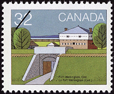 Timbre de 1983 - Le fort Wellington (Ont.)  - Timbre du Canada