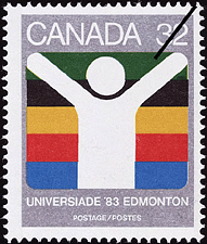 Timbre de 1983 - Universiade '83, Edmonton  - Timbre du Canada