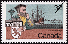 Timbre de 1984 - Jacques Cartier, 1534-1984 - Timbre du Canada