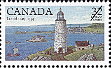 Timbre de 1984 - Louisbourg, 1734 - Timbre du Canada