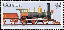 Timbre de 1984 - Scotia type 0-6-0 - Timbre du Canada