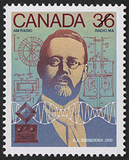 Timbre de 1987 - Radio MA, R.A. Fessenden, 1900 - Timbre du Canada