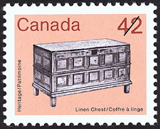 Timbre de 1987 - Coffre à linge - Timbre du Canada