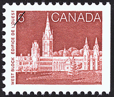 Timbre de 1987 - Édifice de l'Ouest - Timbre du Canada