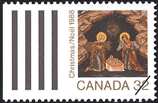 Timbre de 1988 - Nativité - Timbre du Canada