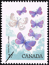 Timbre de 1988 - Bleu nordique - Timbre du Canada
