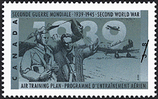 Timbre de 1989 - Programme d'entraînement aérien - Timbre du Canada