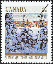 Timbre de 1989 - L.S. Harris, Neige II - Timbre du Canada